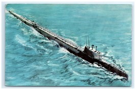 1959 Defenders of America US Navy Triton SSR 586 Nuclear Submarine Postcard - $5.95