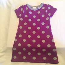  Size 3T Okie Dokie dress sweater purple metallic silver Girls New - $12.79