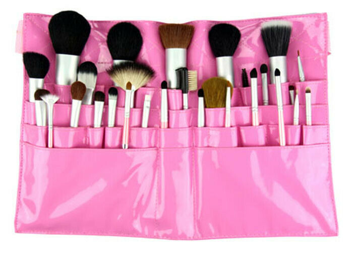 STUDIO DIRECT PROFESSIONAL 28 PIECE MAKEUP BRUSH SET PINK W APRON NEW US... - $21.95