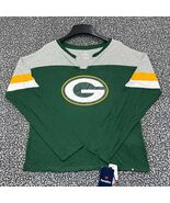Green Bay Packers Shirt Women Medium Green Fanatics Pullover Long Sleeve... - $22.88