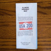 1975 Official Illinois State Highway Transportation Travel Road Map - £7.46 GBP