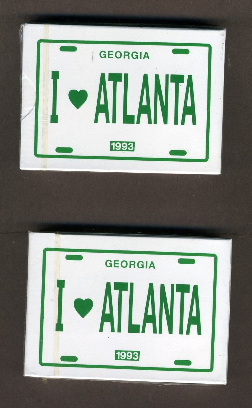 1993 I Love Atlanta Standard Playing Poker Game Cards New