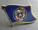 UTAH US STATE SINGLE FLAG LAPEL PIN BADGE 7/8 INCH - $5.64