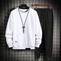2022 New Spring Autumn Casual Mens Set Sweatshirts and Sweatpants Two Pieces Set - £92.24 GBP