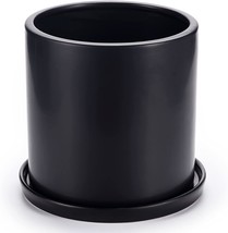 Sandybaytas Plant Pots 10 Inch Ceramic Cylinder Planter Pot For Indoor Outdoor - £59.10 GBP