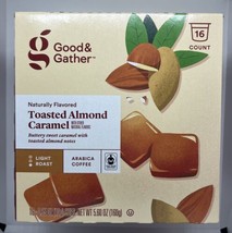 Good &amp; Gather Toasted Almond Caramel Light Roast Coffee 16ct Single Serv... - £5.51 GBP