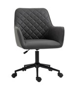 Vinsetto Office Desk Chair, Leather-Feel Fabric Computer Swivel Chair with - €119,34 EUR