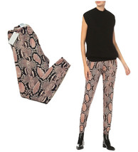 Authentic Stella McCartney Snakeskin print Leggings salmon brown &amp; black - £99.79 GBP