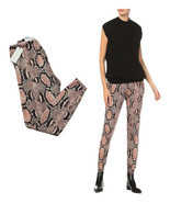 Authentic Stella McCartney Snakeskin print Leggings salmon brown &amp; black - $170.96 CAD