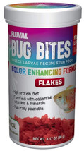 [Pack of 4] Fluval Bug Bites Insect Larvae Color Enhancing Fish Flake 3.17 oz - £52.07 GBP