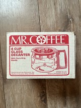 Vintage Mr Coffee 4 Cup Glass Coffee Decanter Model D4 Replacement New - $456.65 MXN
