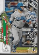 2020 Topps Holiday Card, Edwin Rios,  HW150,  Los Angeles Dodgers - £1.55 GBP