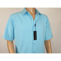Men Short Sleeve Sport Shirt by BASSIRI Light Weight Soft Microfiber 61981 Teal image 4