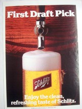 1983 Schlitz Beer Color Ad First Draft Pack - £6.28 GBP