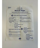 Tonka 1987 Vintage POUND PUPPIES Play Wrist Watch Instructions - $10.00
