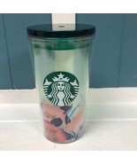 Starbucks Spring 2021 Green/Frost Floral 16oz Cold Cup Tumbler no straw - $26.93