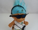 Troll Doll Walkman &amp; Headphones and Sunglasses with Blue Hair  - $8.72
