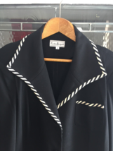 Women&#39;s Custom Design Hand Made Blazer Jacket Black &amp;White Vintage  SZ 22 / XXL - £63.30 GBP