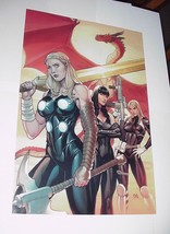 Avengers Poster #119 Valkyrie Power Princess Sharon Carter by Frank Cho - £16.02 GBP