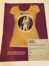 vintage Elvis Presley T Shirt Order Form 1977 Print Ad  Advertisement PA2 - £4.66 GBP