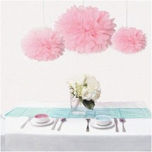 Pink Blossom Party Pack - 12PCS Mixed Sizes Tissue Paper Flower Pom Poms... - $43.55