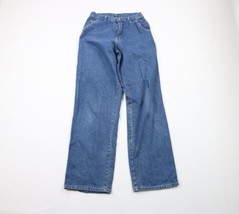 Vintage 90s Carhartt Mens 38x29 Distressed Dungaree Carpenter Denim Jeans USA - £54.83 GBP