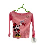 Minnie Mouse Pink Long Sleeve Pajama Top Size 2 New - £6.93 GBP