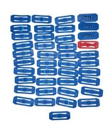 41 Hot Wheels Track Connector Pieces Connectors Blue and one Red Mattel - £20.53 GBP