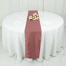 Cinnamon Rose Polyester 12X108&quot;&quot; Table Runner Wedding Party Kitchen Linens Gift - £5.23 GBP