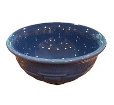 Longaberger Pottery Woven Traditions Berry Bowl Blue 4&quot; - $18.99