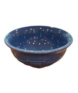 Longaberger Pottery Woven Traditions Berry Bowl Blue 4&quot; - $348.94 MXN