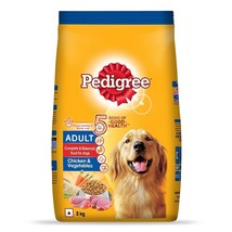 Pedigree Adult Dry Dog Food, Chicken &amp; Vegetables Flavour, 3kg Pack - £55.49 GBP