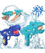 2 Pack Dinosaur Water Blaster Soaker Gun For Kids, Dino Durable Pump Act... - £21.60 GBP