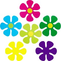 60 Pieces Flower Shaped Cutouts Mini Retro Flower Cutouts For Hippie Party Craft - £11.96 GBP