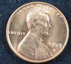1973 D Lincoln Memorial Cent Penny (BU) Brilliant Uncirculated US Coin - £2.35 GBP