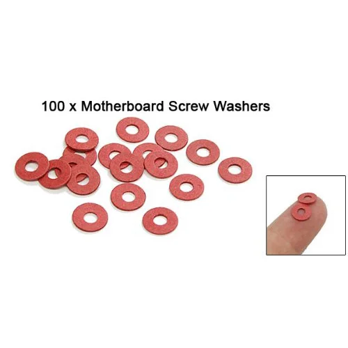 House Home Hot New Hot Sale 100 Pcs Practical Red Motherboard Screw Insulating F - £19.66 GBP