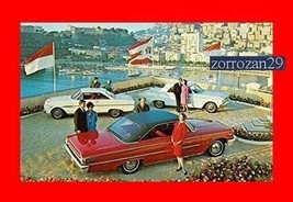 1963½ FORD COMMAND PERFORMANCE CARS VINTAGE FACTORY FARBE POSTKARTE - US... - $13.34
