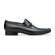Belvedere Men's Bruno Genuine Ostrich Leg and Italian Calf Loafer Black 1026 image 3