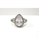 Signed TMA Solitaire CZ Ring  Sz 7 FAS 925 MISSING STONE - $24.99