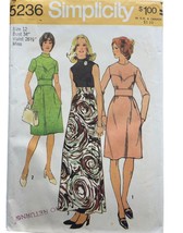 Simplicity Sewing Pattern 5236 Dress Two Lengths Size 12 Vintage 70s - $8.96