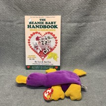 TY Patti The Platypus Beanie Baby Beanie Baby Handbook KG - $24.75