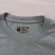 Carhartt TK5883-M Relaxed Fit Heavyweight Men's Blue Long Sleeve T-Shirt Size M image 5