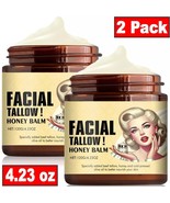 2 x Whipped Beef Tallow and Honey Balm 4oz, Unscented, Grass Fed Grass F... - $186.21 MXN