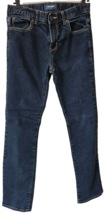 Old Navy Boys Denim Jeans Size 16 R Skinny Adjustable Waist Cotton Blend Great! - £9.24 GBP