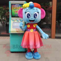 Gumball Machine mascot costume character dressed with a Shift Dress and Wallets - $1,289.00