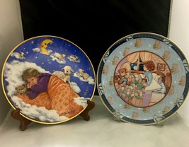 Set of 2 Kids rhymes stars and sheep Plates Villeroy &amp; Boch Heinrich &amp; Kaiser - £12.65 GBP