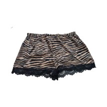 allbrand365 designer Womens Sleepwear Lace Shorts, Medium, Brown Zebra - $34.65