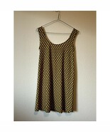 Mango Basics Geometric Print Dress US 2 EUC | Brown White Sleeveless Str... - $26.00