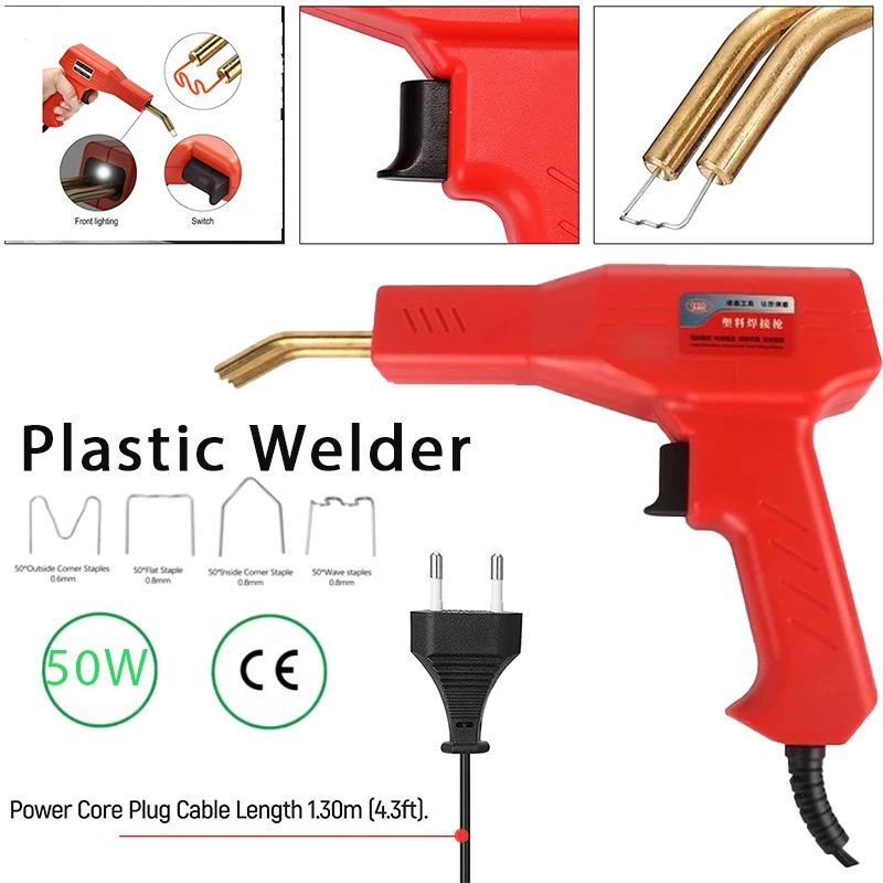 Hot Staple Tool 50W PVC Plastic Welder Garage Tools Handy hine Plastic Repairing - £203.24 GBP