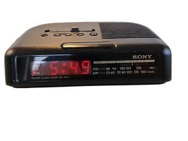 Sony Dream Machine AM/FM Radio/Alarm Clock Model ICF-C25 Tested Vintage Black - $12.99